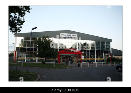 Newham Athletics academy .... athlètes pour la ffuture.photographie par David Sandison The Independent Banque D'Images