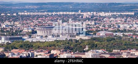 Stade de Puskas la plus grande arène sportive de Budapest Banque D'Images