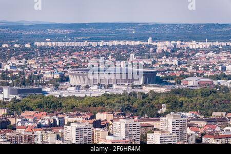 Stade de Puskas la plus grande arène sportive de Budapest Banque D'Images