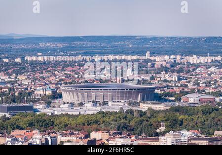 Stade de Puskas la plus grande arène sportive de Budapest Banque D'Images