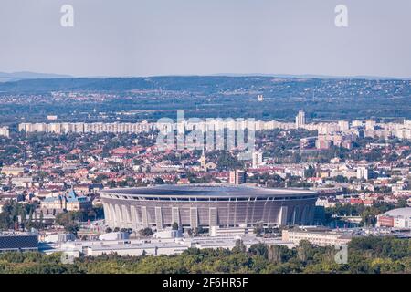 Stade de Puskas la plus grande arène sportive de Budapest Banque D'Images