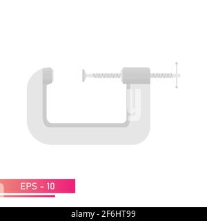 Pince pour menuiserie et serruriers. Des performances réalistes. Sur fond blanc. Outils pour menuisiers et menuisiers. Illustration vectorielle plate. Illustration de Vecteur