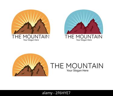 Illustration vecteur de conception du logo de montagne pour votre entreprise ou société Illustration de Vecteur