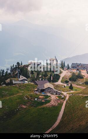 Paysage au lac Achensee en Autriche. Banque D'Images