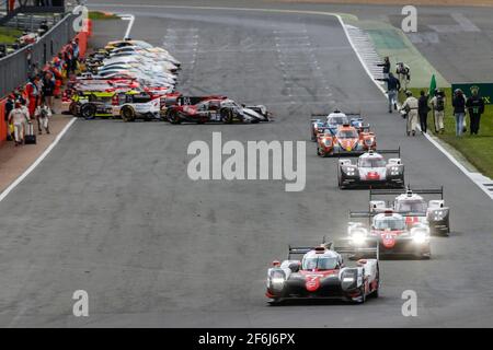 Tour de formation pendant le Championnat du monde d'endurance WEC 2017 de la FIA 6 heures de Silverstone, Angleterre, du 14 au 16 avril - photo François Flamand / DPPI Banque D'Images