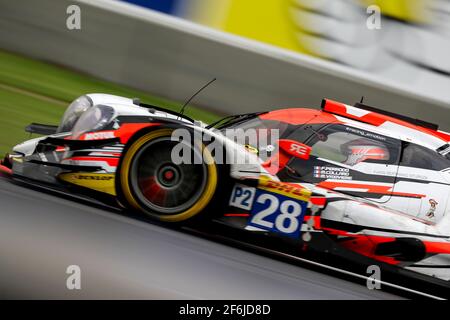 28 PERRODO François (fra), COLLARD Emmanuel (fra), VAXIERE Matthieu (fra), Oreca 07 Gibson team TDS course, action pendant le Championnat du monde d'endurance FIA WEC 2017, 6 heures du Mexique du 1er au 3 septembre - photo Frédéric le Floc'h / DPPI Banque D'Images