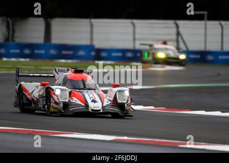 28 PERRODO François (fra), COLLARD Emmanuel (fra), VAXIERE Matthieu (fra), Oreca 07 Gibson team TDS course, action pendant le Championnat du monde d'endurance FIA WEC 2017, 6 heures du Mexique du 1er au 3 septembre - photo Frédéric le Floc'h / DPPI Banque D'Images