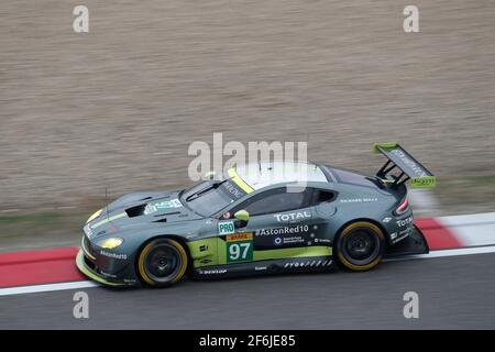 97 TURNER Daren (gbr), ADAM Jonny (gbr), Aston Martin Vantage équipe Aston Martin, action pendant le Championnat du monde d'endurance WEC 2017 de la FIA, 6 heures de Shanghai du 3 au 5 novembre, à Shanghai, Chine - photo Clement Marin / DPPI Banque D'Images