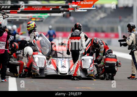 28 PERRODO François (fra), COLLARD Emmanuel (fra), VAXIERE Matthieu (fra), Oreca 07 Gibson team TDS course, action pendant le Championnat du monde d'endurance FIA WEC 2017, 6 heures du Mexique du 1er au 3 septembre - photo Clement Marin / DPPI Banque D'Images