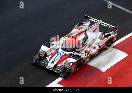 28 PERRODO François (fra), COLLARD Emmanuel (fra), VAXIERE Matthieu (fra), Oreca 07 Gibson team TDS course, action pendant le Championnat du monde d'endurance FIA WEC 2017, 6 heures du Mexique du 1er au 3 septembre - photo DPPI Banque D'Images