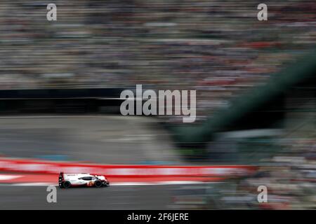 02 BERNHARD Timo (deu), HARTLEY Brendon (nzl), BAMBER Earl (nzl), Porsche 919 hybride lmp1 équipe Porsche, actionpendant le Championnat du monde d'endurance WEC 2017 de la FIA, 6 heures du Mexique du 1er au 3 septembre - photo Clement Marin / DPPI Banque D'Images