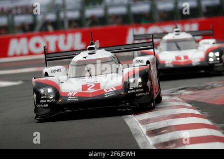 02 BERNHARD Timo (deu), HARTLEY Brendon (nzl), BAMBER Earl (nzl), Porsche 919 hybride lmp1 équipe Porsche, actionpendant le Championnat du monde d'endurance WEC 2017 de la FIA, 6 heures du Mexique du 1er au 3 septembre - photo Clement Marin / DPPI Banque D'Images