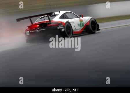 91 LIETZ Richard (aut), MAKOWIECKI Frederic (fra), Porsche 911 RSR Porsche Team GT, action pendant le Championnat du monde d'endurance WEC 2017 de la FIA, 6 heures de Fuji du 13 au 15 octobre à Oyama, Japon - photo Clement Marin / DPPI Banque D'Images