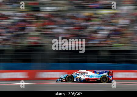 13 PIQUET Nelson jr (BRA), BECHE Matthias (che), HEINEMEIER HANSSON David (dnk), Oreca 07 Gibson team Vaillante Rebellion, action pendant le Championnat du monde d'endurance WEC de la FIA 2017, 6 heures du Mexique du 1er au 3 septembre - photo Frédéric le Floc'h / DPPI Banque D'Images