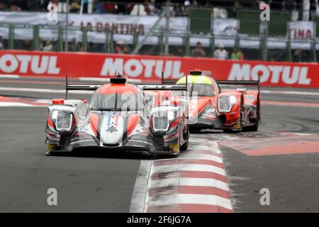 28 PERRODO François (fra), COLLARD Emmanuel (fra), VAXIERE Matthieu (fra), Oreca 07 Gibson team TDS course, action pendant le Championnat du monde d'endurance FIA WEC 2017, 6 heures du Mexique du 1er au 3 septembre - photo Frédéric le Floc'h / DPPI Banque D'Images