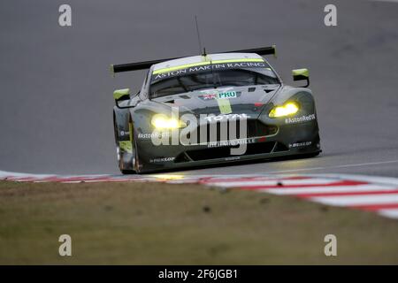 97 TURNER Daren (gbr), ADAM Jonny (gbr), Aston Martin Vantage équipe Aston Martin, action pendant le Championnat du monde d'endurance WEC 2017 de la FIA, 6 heures de Shanghai du 3 au 5 novembre, à Shanghai, Chine - photo Clement Marin / DPPI Banque D'Images