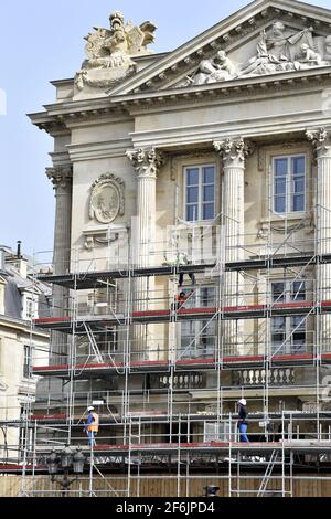 Chantier sur Hôtel de la Marine - Paris - France Banque D'Images