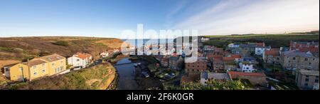 Staithes, un village de pêcheurs historique dans le North Yorkshire Banque D'Images