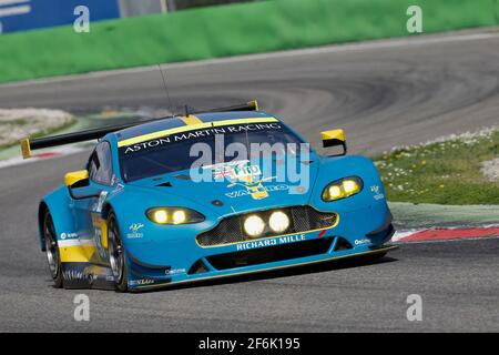 97 TURNER Daren (gbr) ADAM Jonny (gbr) Aston Martin Vantage équipe Aston Martin course à la FIA pendant les épreuves du Championnat du monde d'endurance WEC 2017 à Monza, Italie, du 1er au 2 avril - photo François Flamand / DPPI Banque D'Images