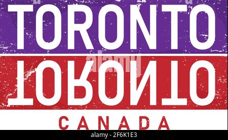 Toronto typographie design vector, pour t-shirt, affiche et autres utilisations Illustration de Vecteur