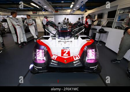 02 BERNHARD Timo (deu) HARTLEY Brendon (nzl) BAMBER Earl (nzl) Porsche 919 hybride équipe lmp1 action Porsche lors des épreuves du Championnat du monde d'endurance WEC 2017 de la FIA à Monza, Italie, du 1er au 2 avril - photo DPPI Banque D'Images