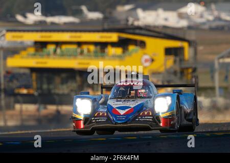 13 PIQUET Nelson jr (BRA), BECHE Mathias (che), HEINEMEIER HANSSON David (dnk), Oreca 07 Gibson team Vaillante Rebellion, action pendant la course de 24 heures du Mans 2017, du 17 au 18 juin sur le circuit du Mans, France - photo Florent Gooden / DPPI Banque D'Images