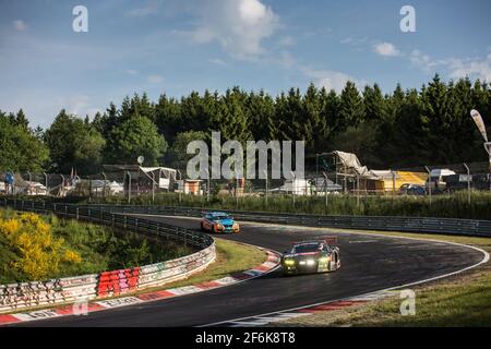 34 SCHIMDT Peter, SAURENMANN Ronnie, car Collection Motorsport, Audi R8 LMS, action pendant l'ADAC Zurich 2017 24 heures de Nurburgring, Allemagne du 25 au 28 mai - photo Antonin Vincent / DPPI Banque D'Images