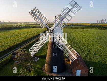 Nord du moulin à vent de Leverton Banque D'Images