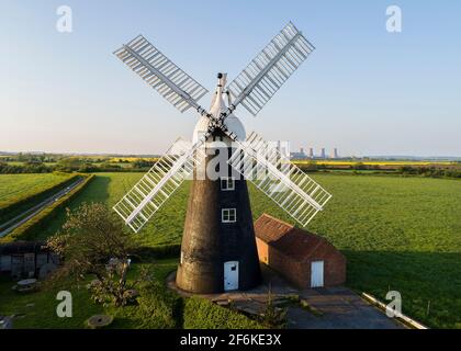 Nord du moulin à vent de Leverton Banque D'Images