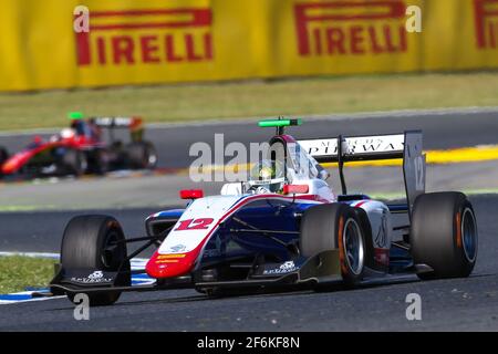 12 BOCCOLACCI Dorian, Trident, action pendant le championnat GP3 2017 de la FIA, Espagne, à Barcelone Catalunya du 11 au 14 mai - photo DPPI Banque D'Images