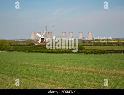 Nord du moulin à vent de Leverton Banque D'Images