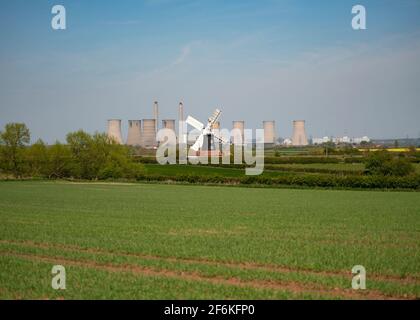 Nord du moulin à vent de Leverton Banque D'Images