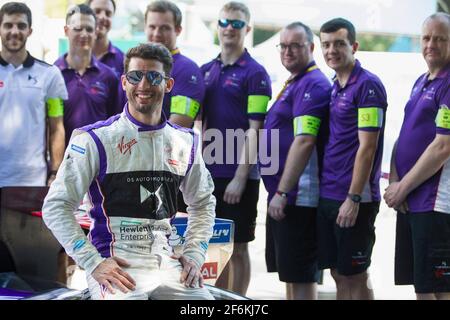 LOPEZ Jose Maria (arg) Formula E team DS automobiles Virgin Racing ambiance portrait pendant le championnat de Formule E 2016 et 2017, à Buenos-Aires du 17 au 18 2016 février, Argentine - photo DPPI Banque D'Images