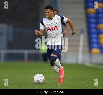 WIMBLEDON ANGLETERRE - MARS 31: Dane Scarlett de Tottenham Hotspur moins de 18 ans pendant la coupe de la jeunesse FA quatrième tour correct entre AFC Wimbledon et Totten Banque D'Images