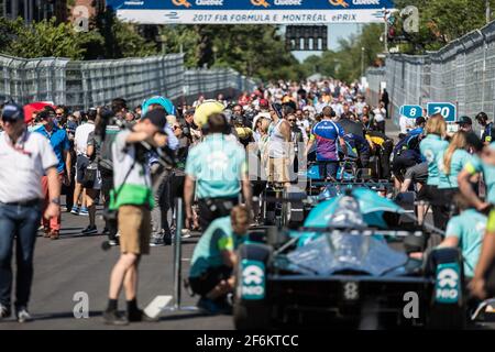 Ambiance grille de départ grille de départ pendant le championnat de Formule E 2017, à Montréal, Canada du 28 au 30 juillet - photo DPPI Banque D'Images