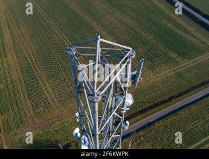 Tour de radio Leverton Hill Retford Banque D'Images