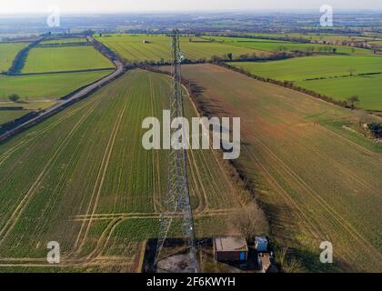 Tour de radio Leverton Hill Retford Banque D'Images