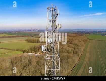 Tour de radio Leverton Hill Retford Banque D'Images