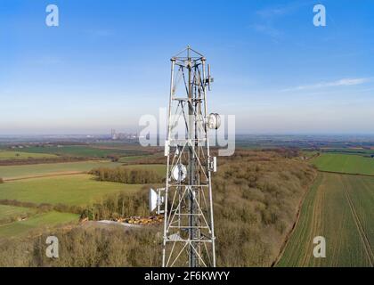 Tour de radio Leverton Hill Retford Banque D'Images