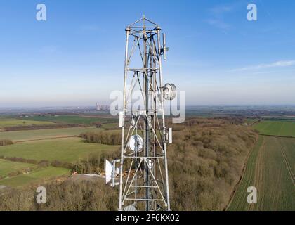 Tour de radio Leverton Hill Retford Banque D'Images