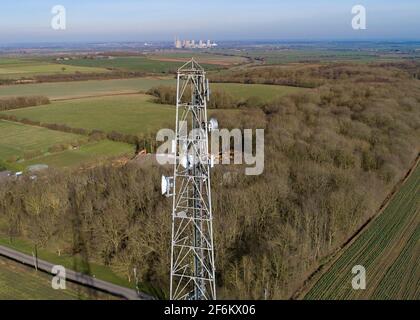 Tour de radio Leverton Hill Retford Banque D'Images