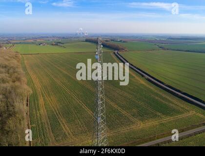 Tour de radio Leverton Hill Retford Banque D'Images