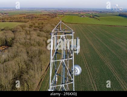 Tour de radio Leverton Hill Retford Banque D'Images