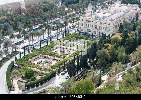 Jardines de Pedro Luis Alonso à Malaga, Espagne Banque D'Images