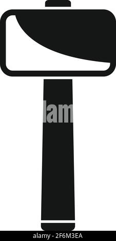 Icône de marteau de traîneau, style simple Illustration de Vecteur
