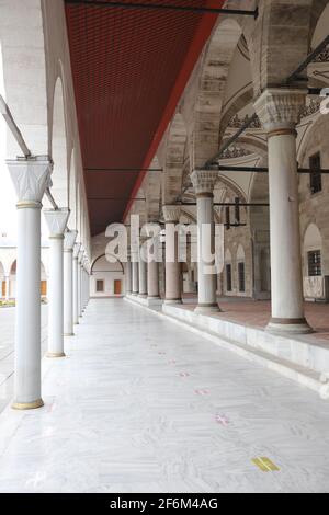 Mosquée Mihrimah Sultan à Edirnekapi, Istanbul, Turquie Banque D'Images