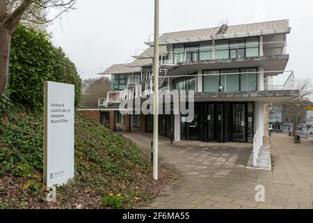 Hampshire Records Office bâtiment à Winchester, Hampshire, Angleterre, Royaume-Uni Banque D'Images