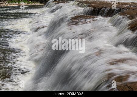 Healey Falls Havelock Ontario Canada en été Banque D'Images