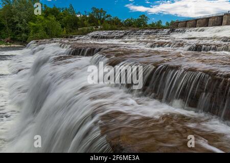 Healey Falls Havelock Ontario Canada en été Banque D'Images