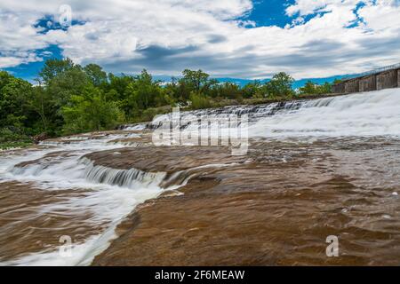 Healey Falls Havelock Ontario Canada en été Banque D'Images